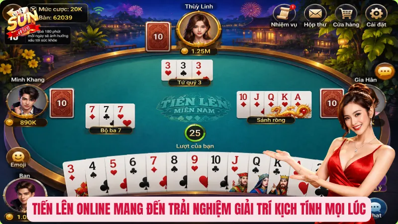 Tiến Lên Online – Đấu Bài Thăng Hoa, So Tài Cực Đã 1 Tiến Lên online mang đến trải nghiệm giải trí kịch tính mọi lúc
