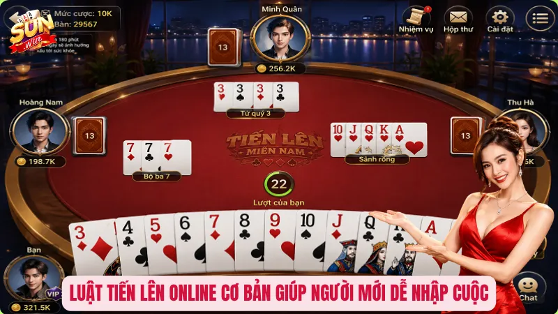 Tiến Lên Online – Đấu Bài Thăng Hoa, So Tài Cực Đã 2 Luật Tiến Lên online cơ bản giúp người mới dễ nhập cuộc
