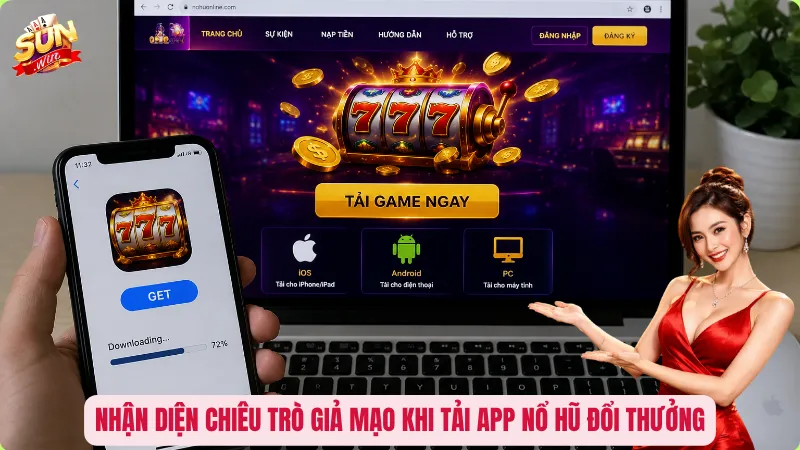 Tải Game Nổ Hũ Đổi Thưởng Uy Tín – Chọn Đúng App, Săn Jackpot An Toàn 3 Nhận diện chiêu trò giả mạo khi tải app nổ hũ đổi thưởng